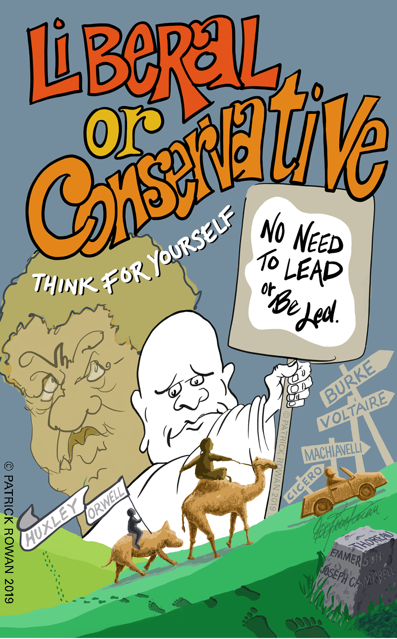 Liberal Or Conservative Satirical Illustration